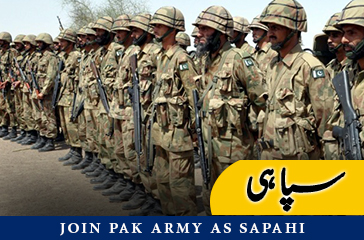Join Pak Army as Sapahi